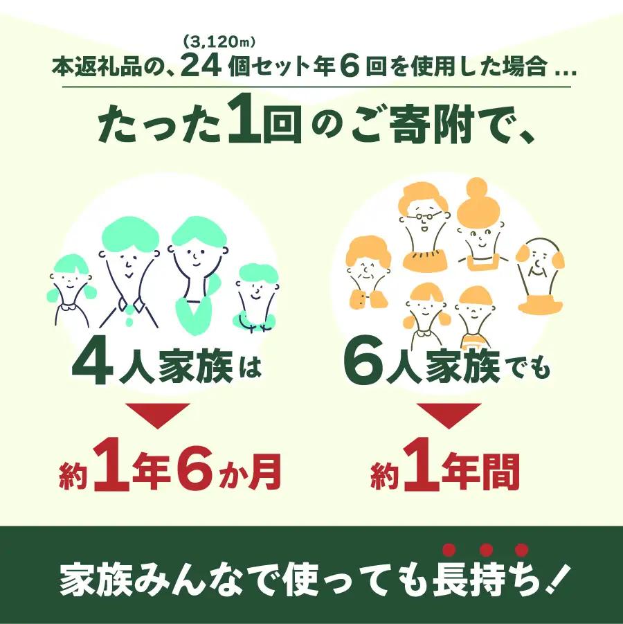 トイレットペーパー定期便 シングル 24R 3倍巻き トイレット【隔月・年6回お届け】