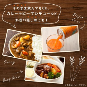 【毎月定期便】にんじんジュース (190g×30本) 無添加 北海道産 人参 野菜ジュース 全8回【4007308】