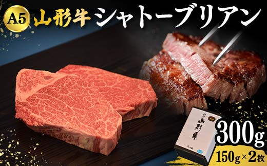 
            山形牛A-5ランクの「シャトーブリアン」150g×2枚 F2Y-4313
          