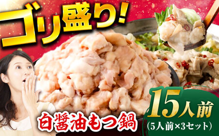 もつ鍋（白醤油）15人前セット / もつ鍋[AFAZ011]