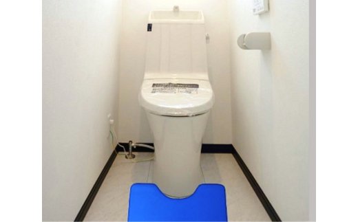 クロッツ やわらかトイレマット※カラー/ブラック_0248N-3