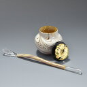【ふるさと納税】高級ガラス工芸品　棗と茶杓セット〈高級 ガラス 棗 茶杓 セット 茶道 茶道具 工芸品 雑貨〉　工芸品 食器