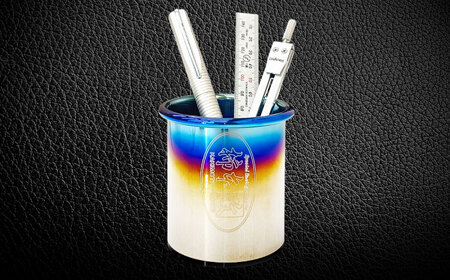 テーブルフィニッシャー（GTbox 06＆amp;S Small／SG3036）マフラー風ペン立て / インテリア ペンスタンド オフィス収納 テールエンド 文房具 / 栗東市 / カキモトレーシング