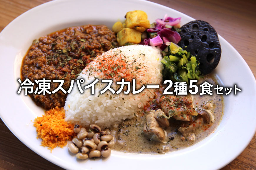 冷凍 スパイスカレー 2種 計5食セット [カレーライフ 長崎県 雲仙市 item2249]