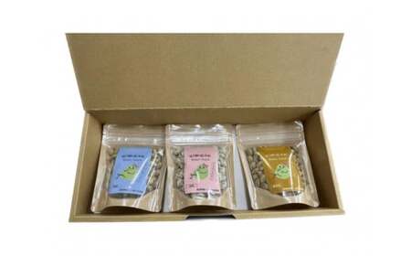 B31　一人娘大豆の炒り豆菓子「はこ炒りむすめ」3点セット　【 炒り大豆 豆菓子 一人娘 大豆 セット 農福連携 】