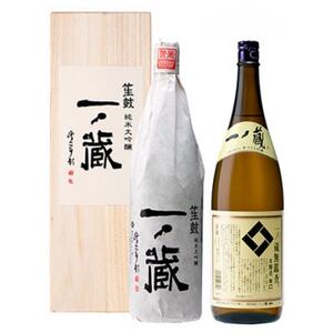 一ノ蔵　純米大吟醸笙鼓　+ 無鑑査本醸造辛口　各1,800ml×1本【1512547】