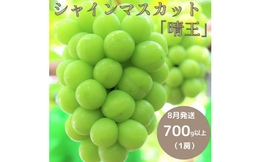岡山県 勝央町産 シャインマスカット 700g以上(1房) ＜8月発送＞ _A10