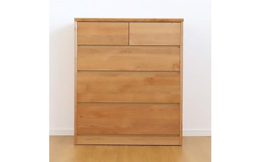 
            80幅 ローチェスト ナチュラル ベージュ シンプル チェスト タンス たんす アルダー材 天然木 国産 大川家具 完成品 大容量
          