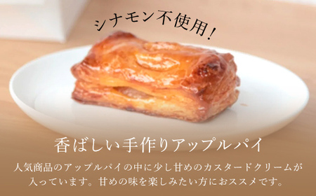 手作りアップルカスタードパイ(食べきりサイズ4個入り) ふるさと納税 福知山市 人気 スイーツ アップルパイ りんご 菓子 誕生日 お祝い ギフト お食い初め お取り寄せ お中元 お歳暮 母の日 贈り