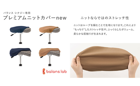 バランス シナジー(カバー付き) 椅子 腰痛 対策 イス カバー バランスラボ 岐阜県 美濃市 Rシートシックブラウンネイビー