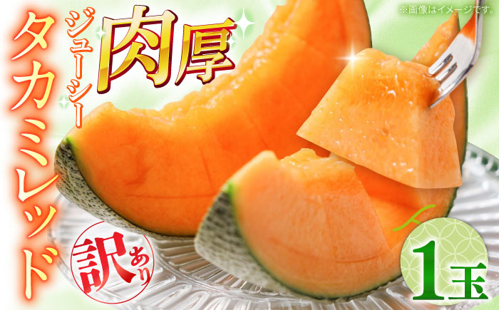【2027年5月〜発送】訳あり タカミメロン レッド 1玉 / メロン めろん フルーツ 果物 / 南島原市 / 南島原果物屋 [SCV034]