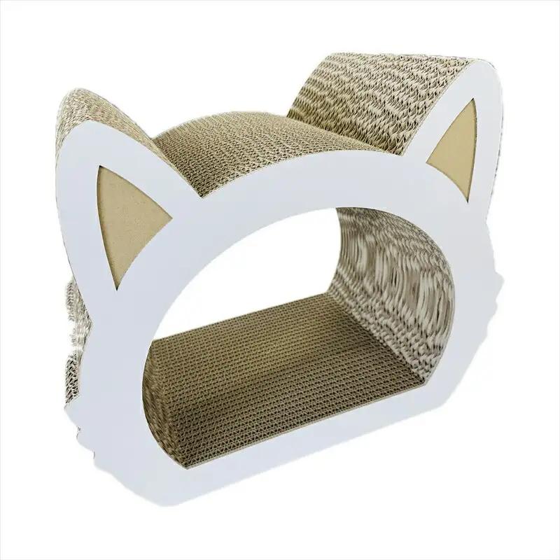 ねこの爪とぎ　みみCT＋かおCT セット　カラー；ホワイト【 ペット用品 爪とぎ 神奈川県 小田原市  ペット ペット】
