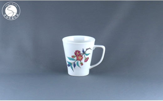 有田焼 マグカップ〈吉野桜文〉【赤絵白磁硯処 雪月花】食器 器 うつわ 手描き 伝統工芸 ギフト 贈り物 45000円 di004