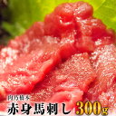 【ふるさと納税】【熊本名物】馬刺 赤身 300g セット (150g×2個) 《60日以内に出荷予定(土日祝除く)》 肉乃橋本 冷凍 ブロック 国内肥育 馬 肉