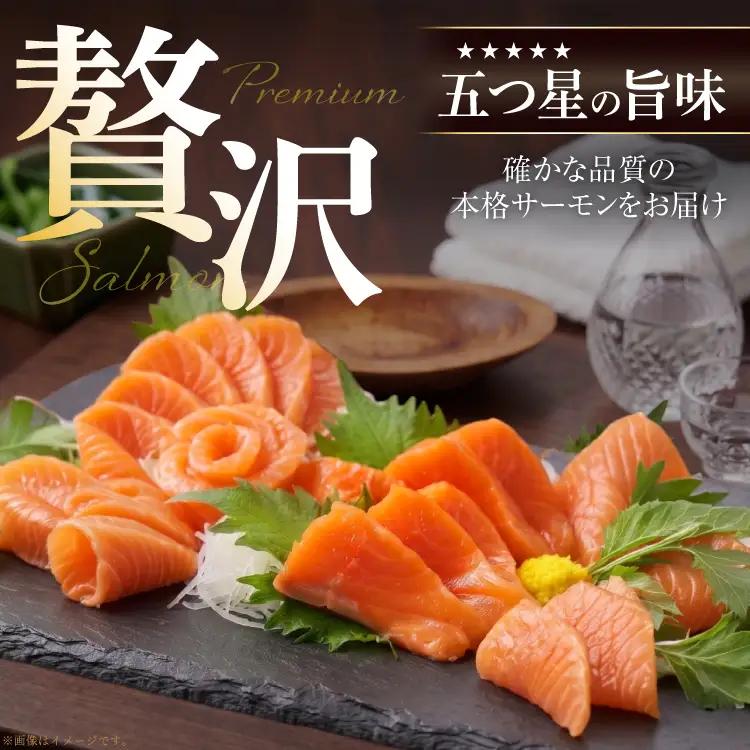 FIVE STAR ブランド 訳あり トラウト サーモン スライス 総重量 400g 200g×2p 