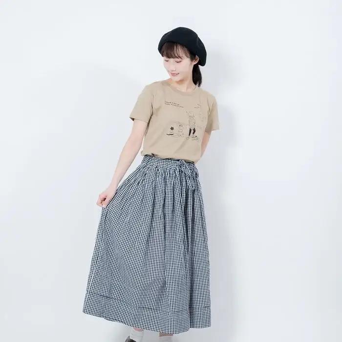 《2》【KEYMEMORY鎌倉】Sea heartイラストTシャツ BEIGE