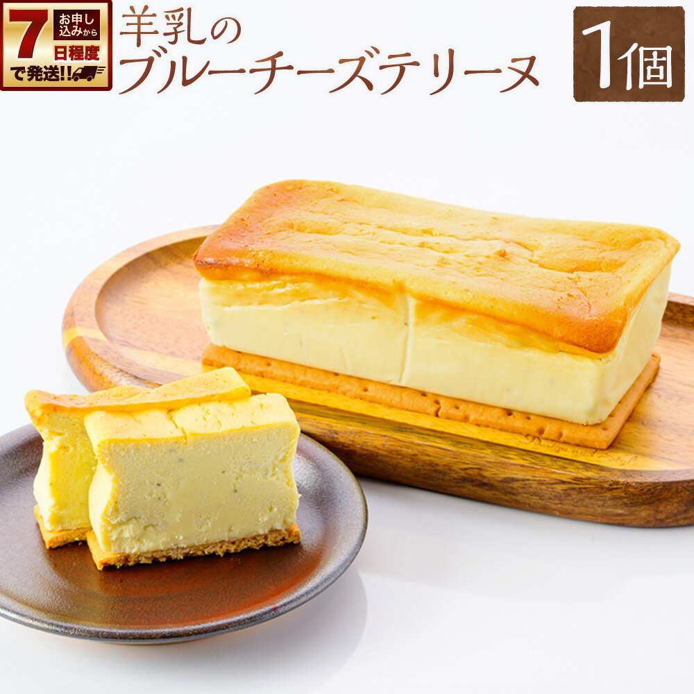 【ふるさと納税】【決済より7日程度で発送】石狩ひつじ牧場 羊乳の「ブルーチーズテリーヌ」 テリーヌ ベイクド・ブルーチーズケーキ チーズケーキ マスカルポーネ ブルーチーズ チーズ ケーキ スイーツ デザート お菓子 洋菓子 おやつ 冷凍 北海道 小樽市 送料無料
