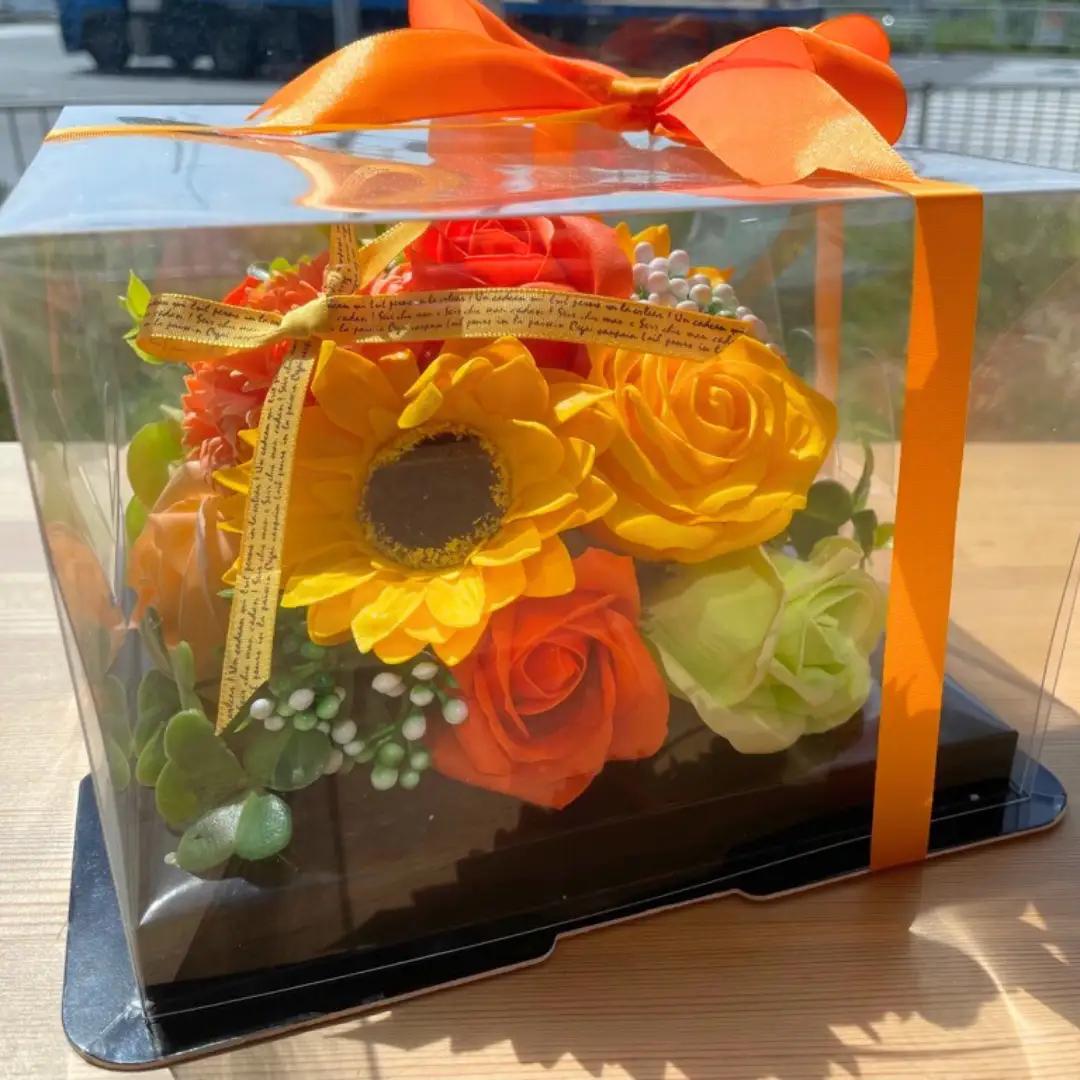 シャボンフラワー S フラワーケーキ フラワーギフト 贈り物 ギフト 誕生日 プレゼント 石鹸素材 枯れないお花 [DP004sa]