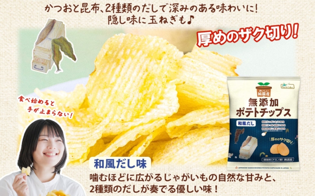 純国産ポテトチップス和風だし12袋