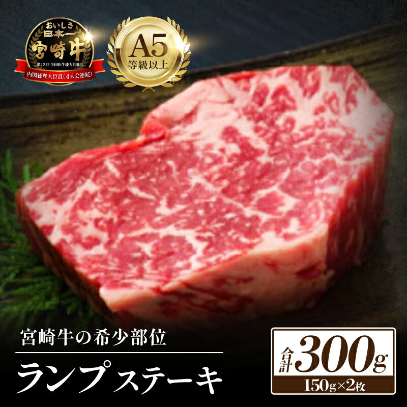 【ふるさと納税】【生産直売・数量限定受付】A5等級小林市産宮崎牛ランプステーキセット 国産 希少部位 ランプ ステーキ 焼肉 和牛 黒毛和牛 宮崎牛 赤身 ブランド牛 焼肉用 国産牛 牛 肉 お肉 ふるさと 人気 A5 数量限定 プレゼント 精肉 宮崎県 小林市 送料無料