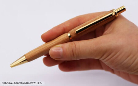被災木のサクラから創られたシャープペン 1本 ストレートタイプ《厚真町》【WOOD IKOR】 シャープペン シャーペン ペン 文房具 木製 日用品 雑貨 北海道[AXBI009]