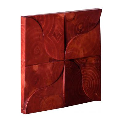 ふるさと納税 府中市 【壁面装飾】RadialSquare 風車 [弁柄 Bengala (レッド)] |  | 01