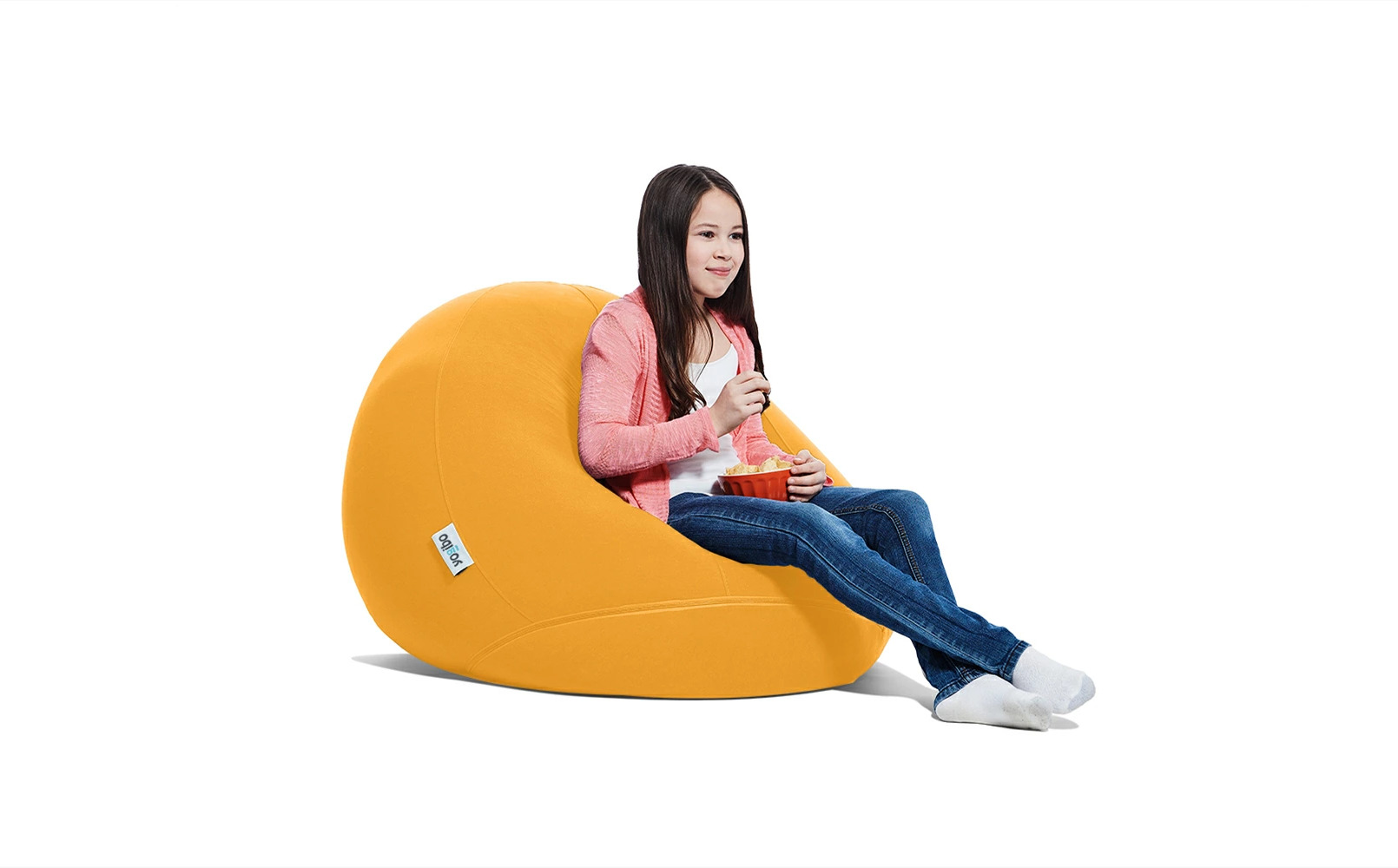 ビーズクッション Yogibo Drop (ヨギボー ドロップ) アンバーゴールド [M535-1AG] クッション 椅子 ビーズソファ ソファ ビーズクッション ローソファ インテリア 家具 送料無