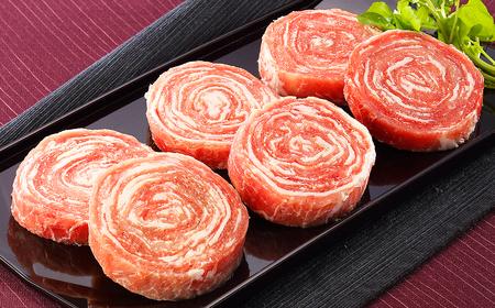 B24-452 ＜大山物語＞氷温熟成 大山豚手造りロールステーキ