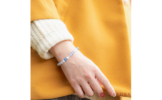 良縁を引き寄せれるように♪縁招きパワーストーンブレスレット(縁結び04)･6mm玉 (18.6cm) 18.6cm