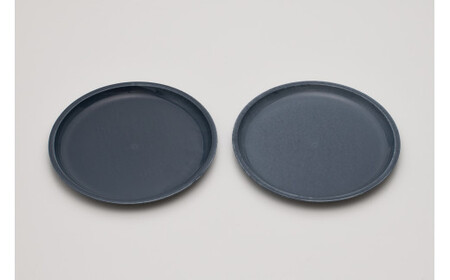 2016/ TY Plate L Set【2016/オリジナル】有田焼 食器 器 皿 大皿 プレート 2枚 グレー シンプル cd008