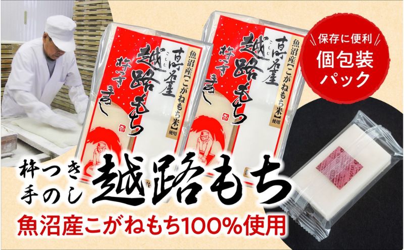 令和6年産 こがねもち使用 越路もち個包装パック　12枚入り×2パック (約1升）