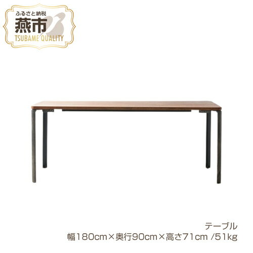 【ふるさと納税】テーブル【 インテリア ダイニングテーブル スチール アイアン 燕三条 新潟県 燕市 】