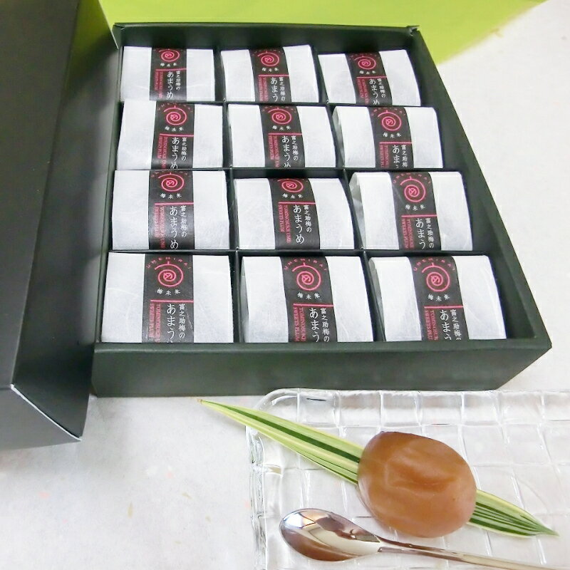 【ふるさと納税】 富之助のあまうめ　12個入り / みなべ町 梅 梅スイーツ デザート お菓子 お茶うけ 完熟 紀州南高梅 南高梅 塩分0％ 塩分ゼロ 無塩 贈答 贈り物 ギフト プレゼント 進物