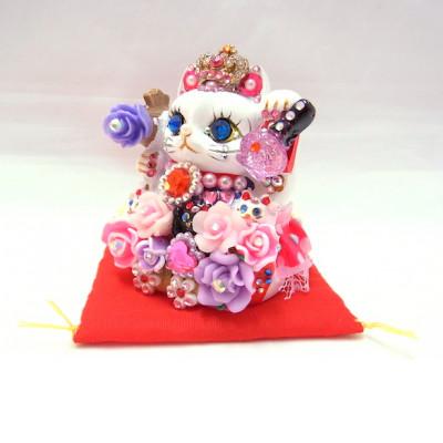 ふるさと納税 中間市 金運エリザベス(SS) 可愛いインテリア招き猫 |  | 01
