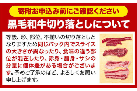 【6ヶ月定期便】牛肉 肉 黒毛和牛 切り落とし 訳あり 大容量 小分け 2kg 1パック 250g 定期便《お申込み月翌月から出荷開始》岡山県産 岡山県 笠岡市 お肉 にく カレー 牛丼 切り落し 切