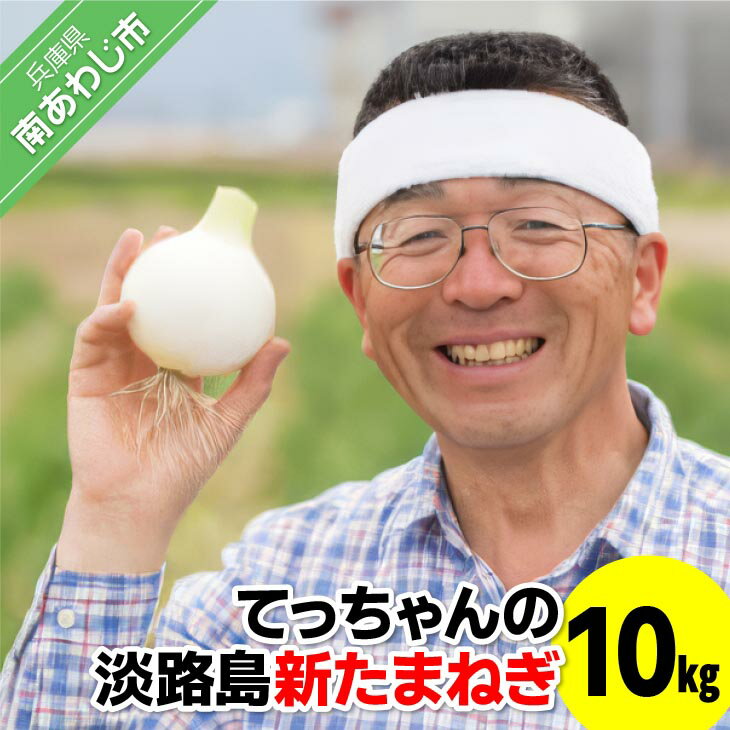【ふるさと納税】てっちゃんの淡路島新たまねぎ10kgメディアに引っ張りだこの農家さんが育てたあまーい「たまねぎ」！