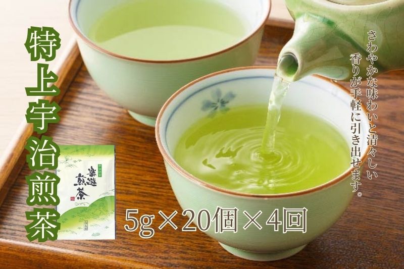 【定期便】宇治茶ティーバッグ3種セット（煎茶・ほうじ茶・抹茶入玄米茶）×4回（3ヵ月毎）〈定期便 ティーバッグ ティーパック 宇治茶 お茶 茶 煎茶 玄米茶 ほうじ茶 緑茶 抹茶 宇治抹茶 水出し 飲