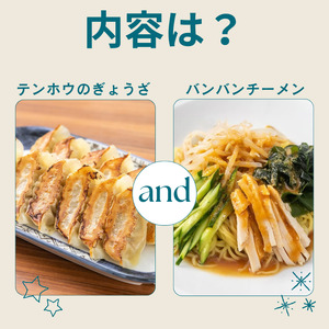 ぎょうざ1袋[56粒] / バンバンチーメン 2袋セット / テンホウ 餃子 ラーメン 信州 長野県 諏訪市 諏訪 [21-28]