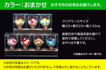 プリザーブドフラワー 花火の華【カラーおまかせ】1個