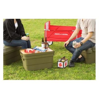 ふるさと納税 恵那市 アウトドア 収納ケース DIY風テーブルトップセット グリーン Sサイズ 2個 |  | 02