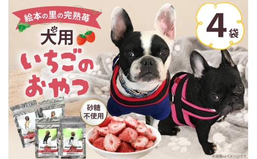 ペットフード 犬用のいちごのおやつ ドライ苺 15g 4袋 [アグリプロダクト笠井 北海道 剣淵町 14656419] ドックフード ドッグフード ペット 犬用 おやつ 餌 えさ エサ いちご 苺 イチゴ ドライフルーツ 乾燥 ふるさと納税 メール便 クリックポスト クリポス