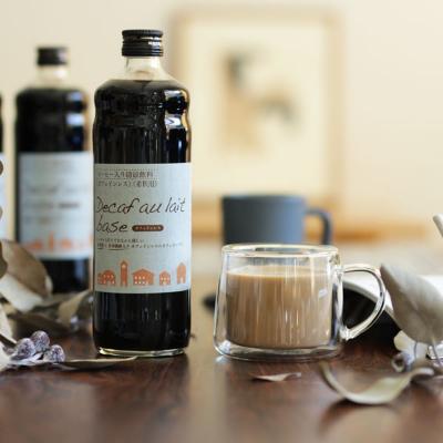 ふるさと納税 和泉市 辻本珈琲で人気のおすすめコーヒー希釈液 デカフェ オレ・ベース[加糖]12本 自社焙煎