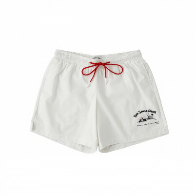 【ふるさと納税】【Sea Sauna Shackオリジナル】サウナ パンツ ホワイト Mサイズ【1632489】