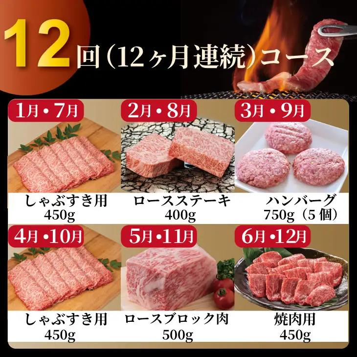 【12回定期便】佐賀牛 牛肉 定期便 Q264-001