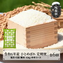 【ふるさと納税】 米 ひとめぼれ 毎月定期便 半年コース 10kg 5kg×2 精米 令和6年産 2024年産 山形県尾花沢市産 送料無料※着日指定送不可※沖縄・離島への配送不可 kb-histb10x6