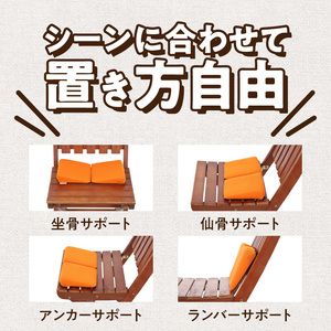 パキュッとクッション  機能性クッション 楽らくクッション 姿勢矯正 カラークッション 立体クッション [023M14]