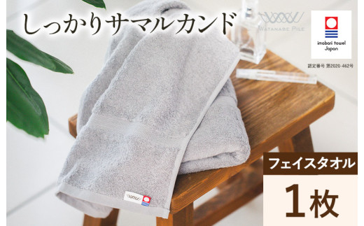 （今治タオルブランド認定）しっかりサマルカンド フェイスタオル 1枚（ブルー）【IA05290FT1BL】今治タオル ふっくら フェイスタオル