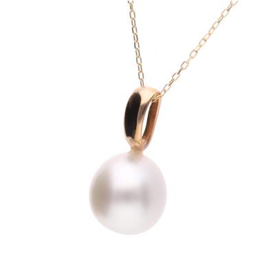 ふるさと納税 神戸市 【響】白蝶真珠(南洋真珠) K18 ピンクゴールド ペンダントトップ |  | 01