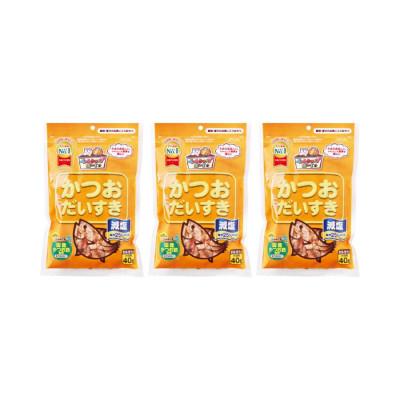 ふるさと納税 伊予市 【マルトモ】ペットフード 減塩かつおだいすき 40g×3袋セット|A26