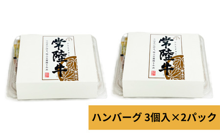 708 常陸牛 ふわっトロハンバーグ デミグラスソース付 黒毛和牛 約150g×6個【吉川商事】